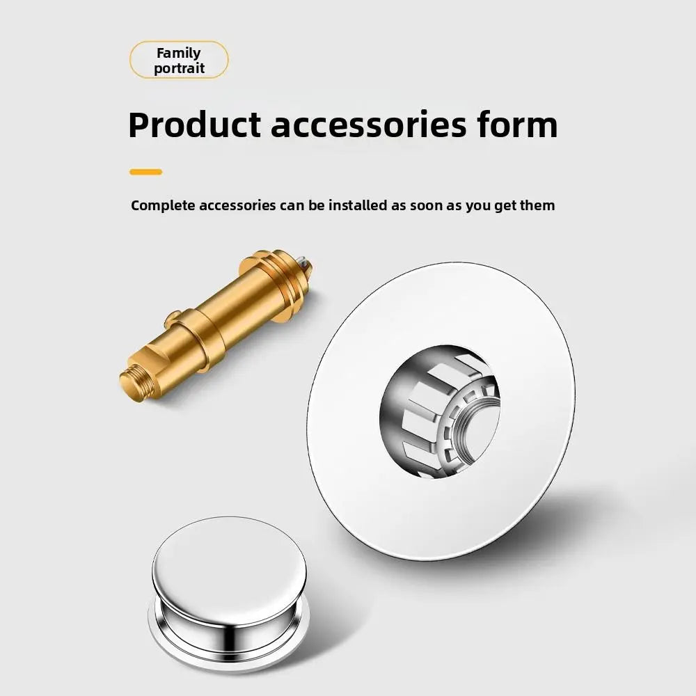 Universal Pop-up Bathtub Stopper Rustproof Anti-clogging Bathtub Drain Stopper Sturdy Drain Protector Drain Plug