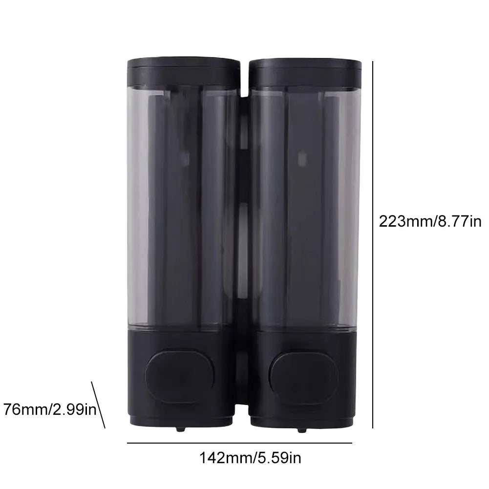 Wall Mounted Bathroom Liquid Soap Dispenser Three Head Hand Sanitizer Holder Wall Mount Soap Shampoo Gel Shower Liquid Container