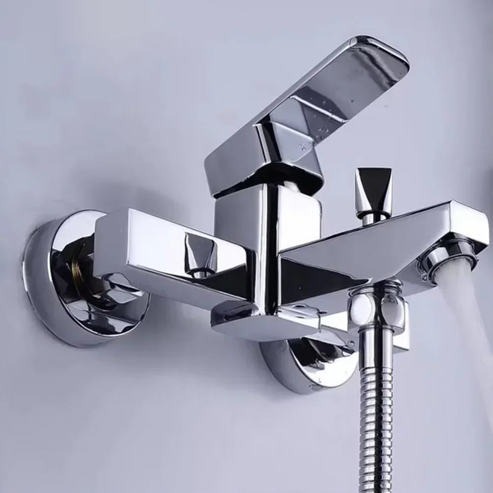 Shower Faucet Wall Mounted Bathroom Bathtub Faucets Shower Set Single Handle Hot and Cold Mixing Valve Tap Shower Accessories