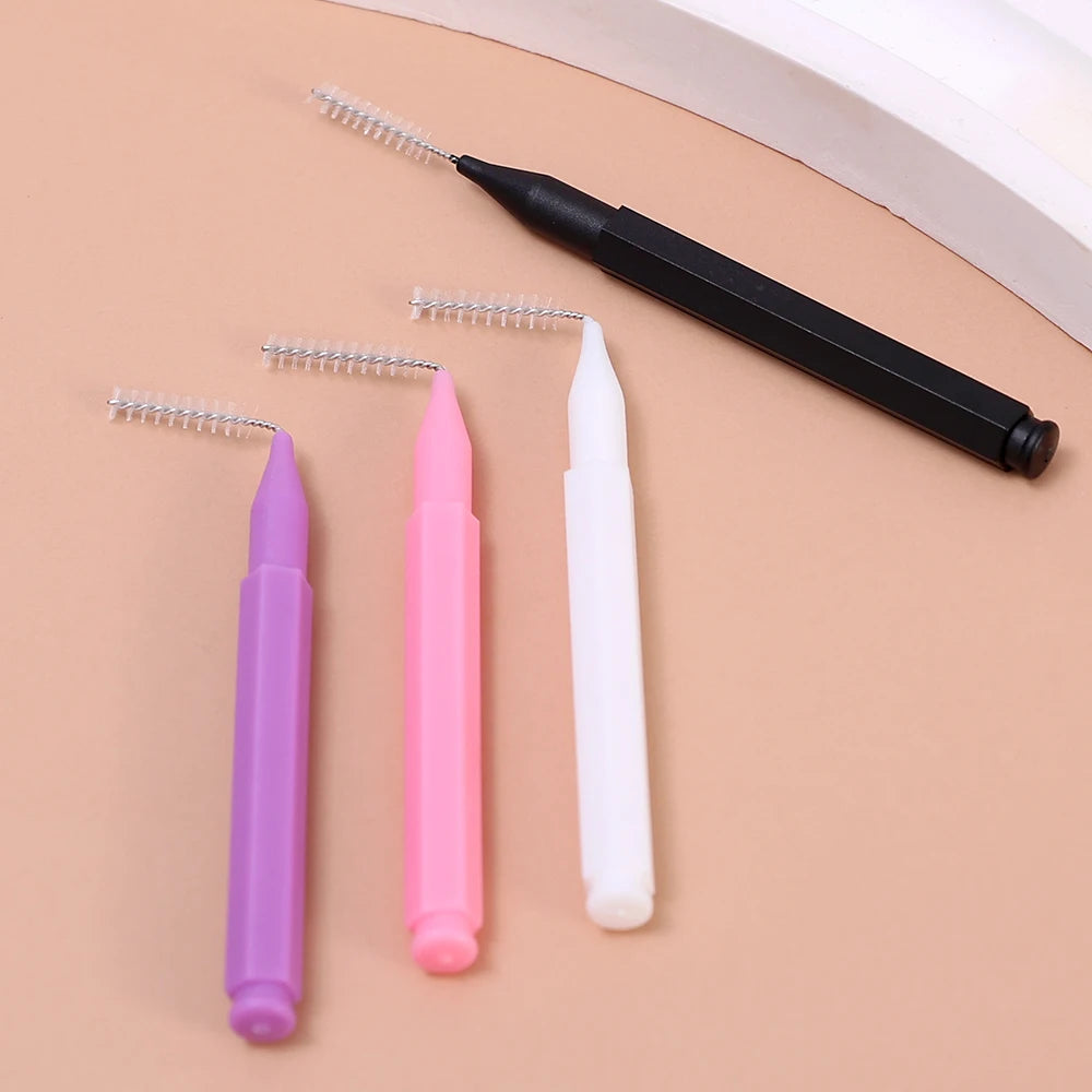 10/50PS Portable Mini Eyebrow Brushes Disposable Eyelash Brow Lifting Brush Applicators Lash Extension Comb Beauty Makeup Tools