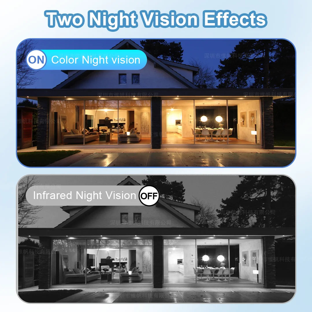 2K Solar Security Camera WIFI Wireless 2.4/5GHz DualBand Outdoor Camera IP65 Waterproof  AI PIR Motion Surveillance Battery Cam