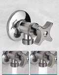 Stainless Steel Bathroom Quick Opening Triangle Valve Faucet Accessories Thickened Triangle Valve For Hot and Cold Water