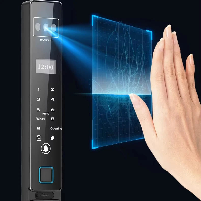 Standard Version Smart Lock  Aluminum Fully Automatic Fingerprint Face Recognition Palmprint Unlock
