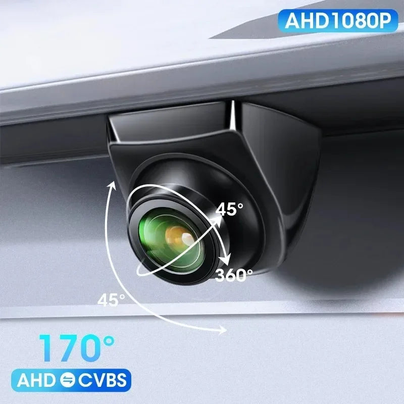 1080P AHD Rear Camera for Vehicle with CVBS Night Vision 12V IP68 Waterproof 170 Degree Fish-eye Lens HD Resistant
