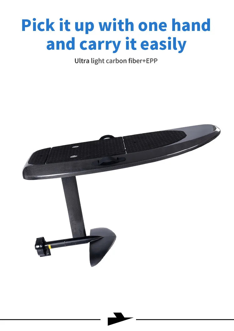 Electric Hydrofoil Surfboard EPP Carbon Fiber 8KW Motor 58AH Battery RUSH WAVE Y1 Standing Water Ski Board Suspended Water Pedal