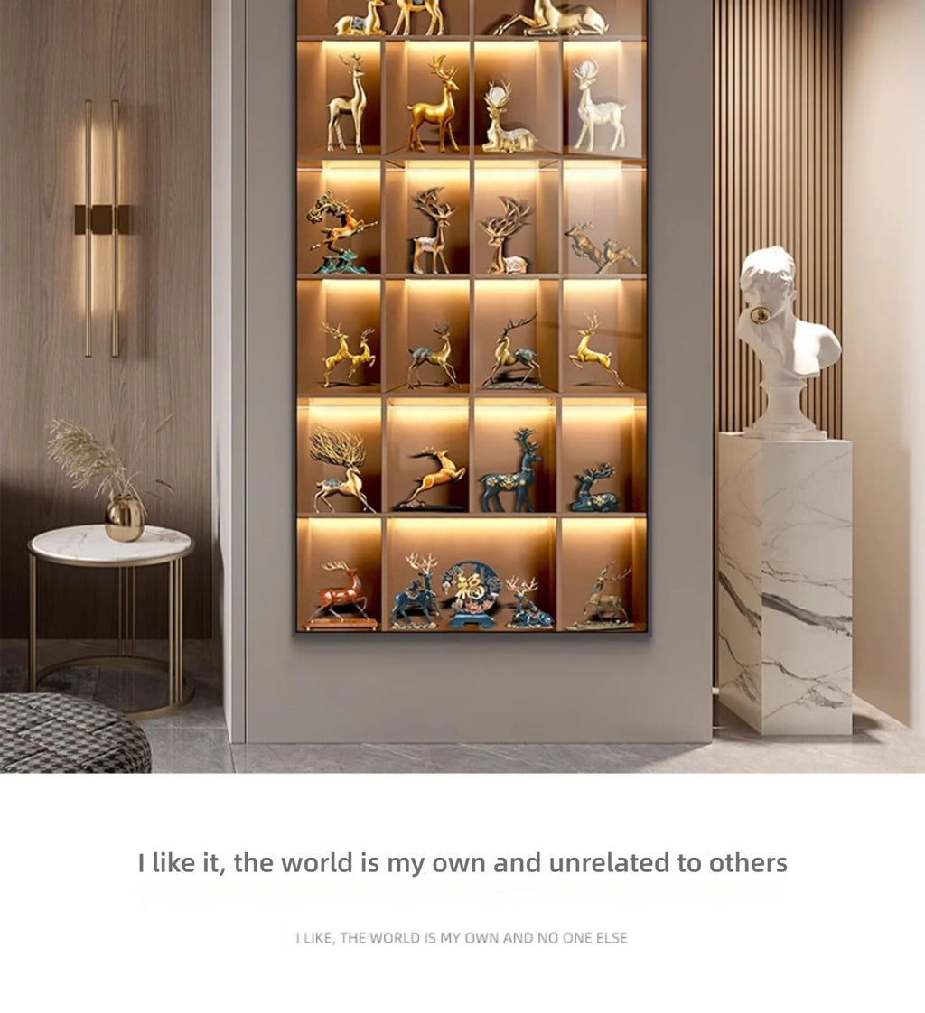 Modern Light Luxury Entrance LED Decorative Painting Home Decoration Living Room Bedroom Sofa Background Corridor Mural Light