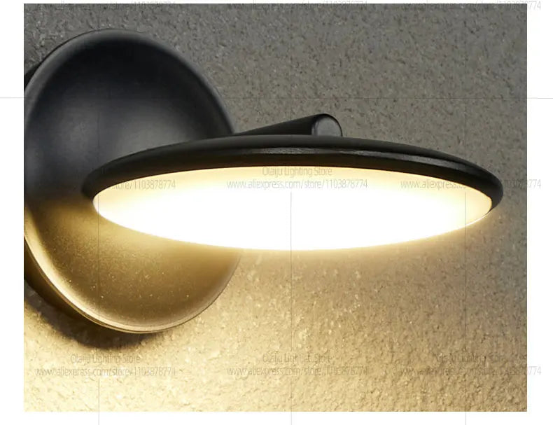 Modern Designer LED Waterproof Wall Light Minimalist Outdoor Balcony Porch Light IP65 Park Wall light Bedroom Bedside Light