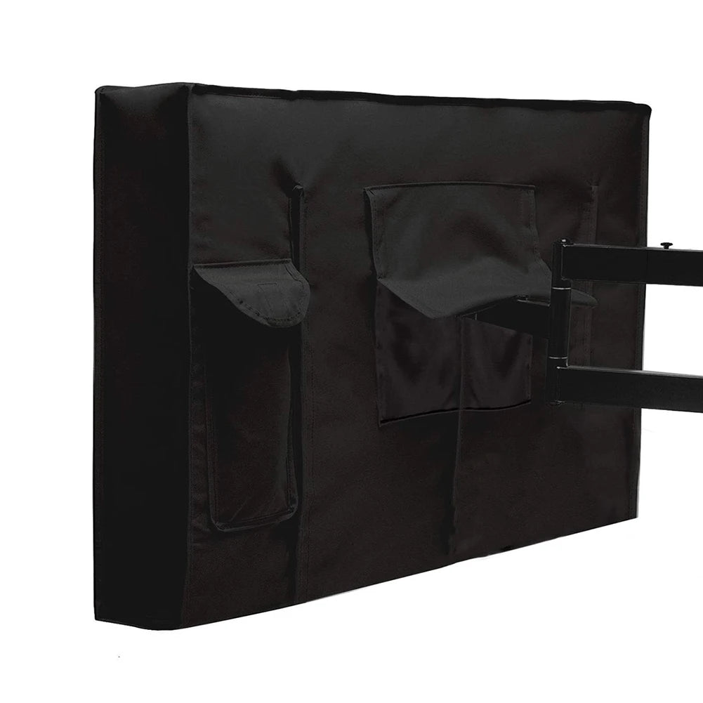 1pc Outdoor TV Cover 22-75Inc 210D Oxford Weatherproof Waterproof TV Screen For Outside TV Enclosure Moving TV Display Protector