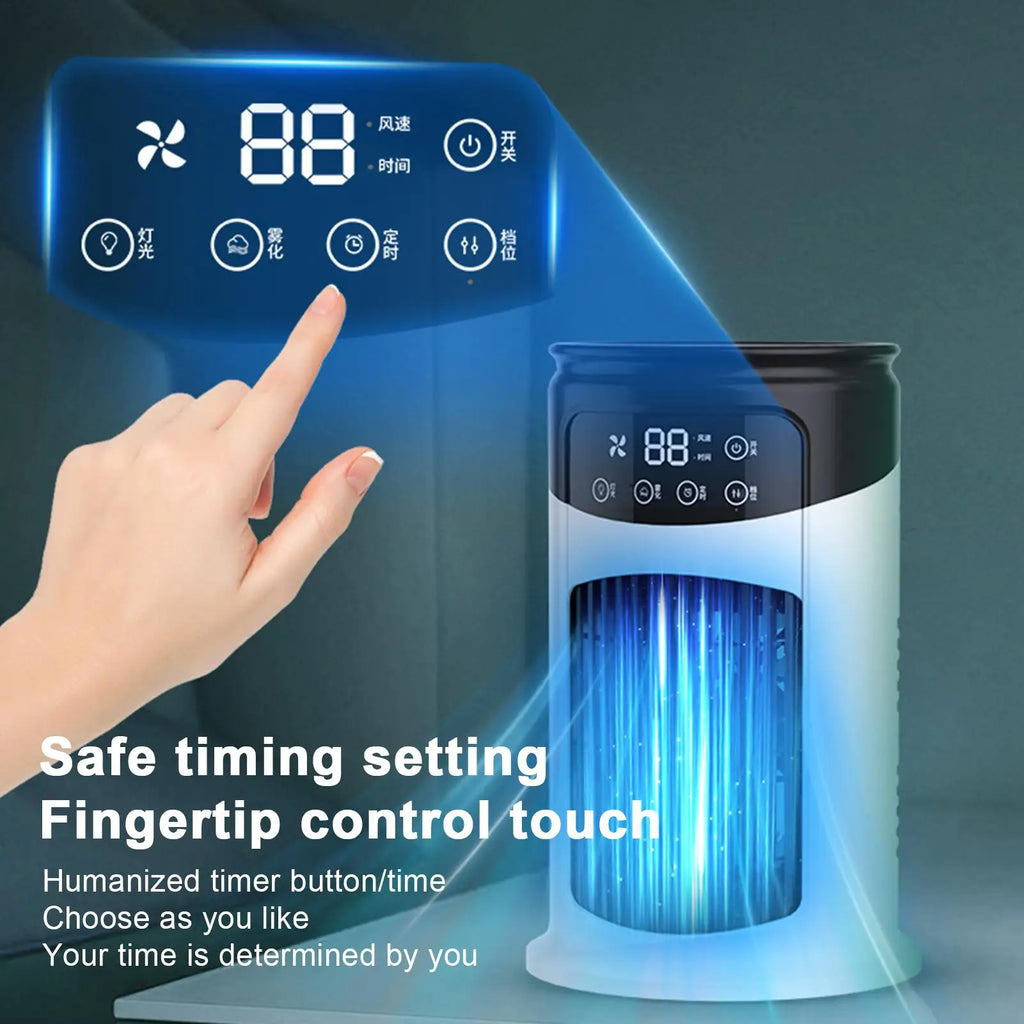 Portable Air Conditioners Evaporative Air Cooler Portable Ac 6 Speeds Adjustable Cooling Fan Quiet Humidifier for Studio Kitchen
