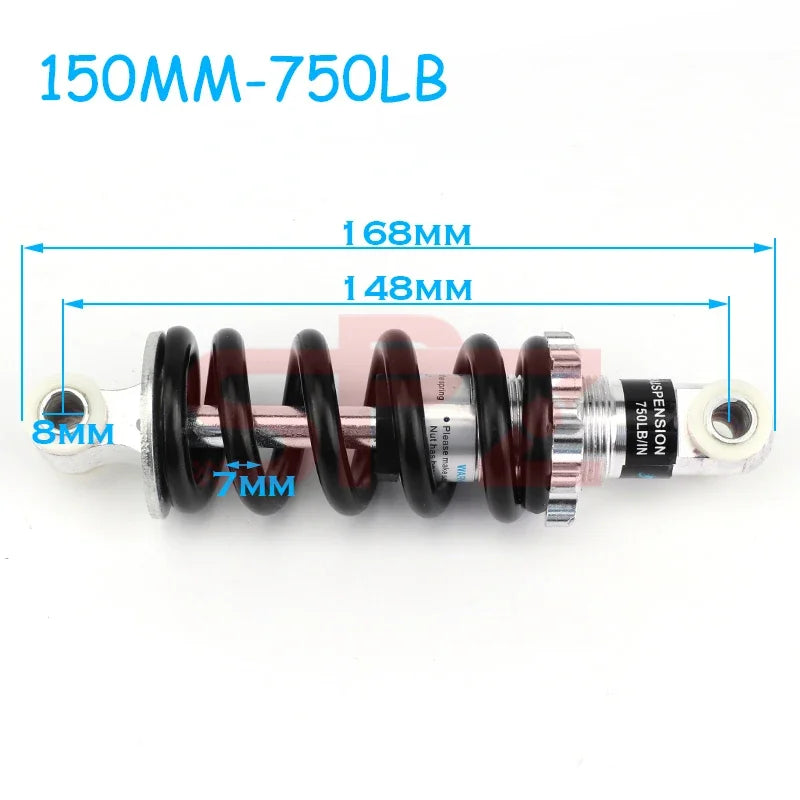 Electric Bike 90-215mm 400-2000lbs Suitable for 47cc49CC Bicycle Mini Motorcycle Spring Shock Absorber Suspension Shock Absorber