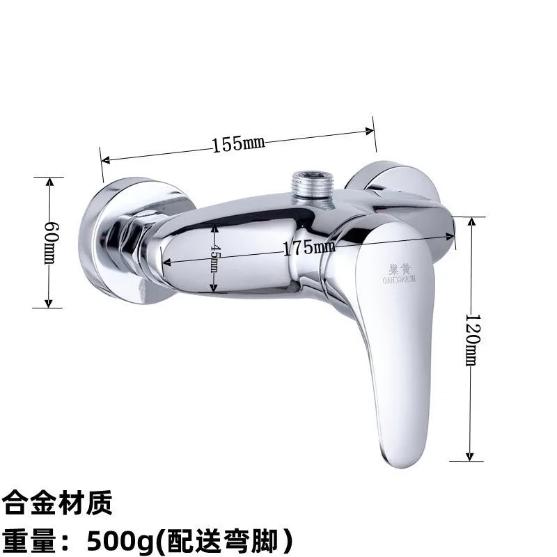 Brass Shower Faucet Mixer Valve Set with Shower Head and Hidden Switch for Bathroom Hot and Cold Water Tap  Bath