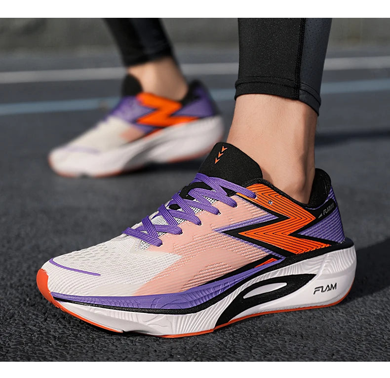 Running Shoes Carbon Board Speciality Marathon Men Sports Breathable Lightweight Women's Comfortable Athletic Nonskid Sneakers