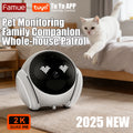 Smart Robot Camera for Home Security,Mobile Patrol with 2.4G/5G WiFi,Infrared Night Vision,2-Way Audio,AI Motion Detection