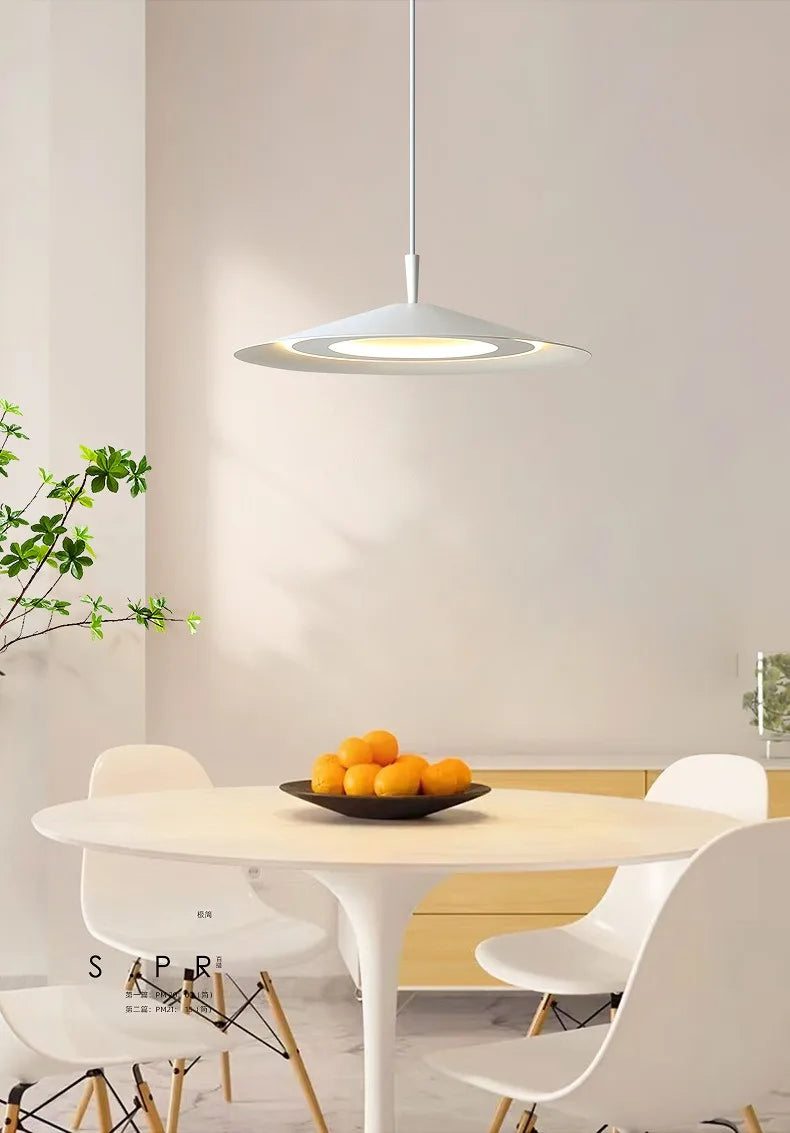 Modern Minimalist Black/White Designer Ceiling Chandelier Lights Modern LED Indoor Lighting Living/Dining Room Kitchen Island