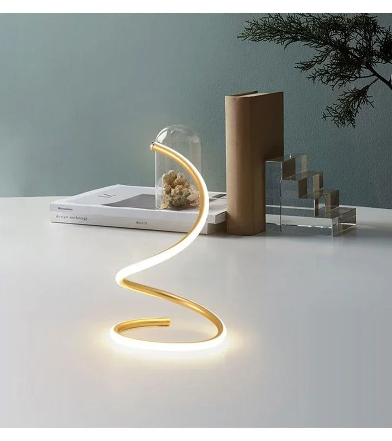 Modern Led Table Lamps Art Acrylic Metal Reading Desk Lamps Bedroom  Bedside  Living Room Study Decorative US/EU Night Lights