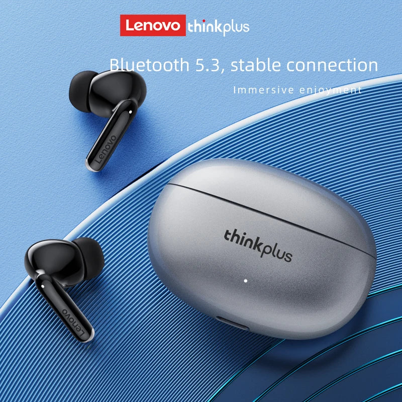 Lenovo Wireless Bluetooth Earphones Comfortable Fit Sweatproof In-Ear HiFi Sound Low Latency Gaming Headsets Sport Earbuds