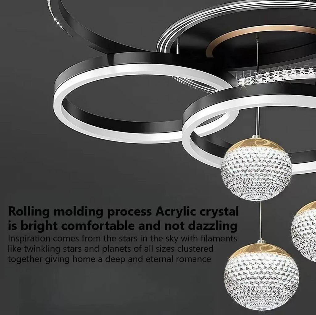 Modern Light Luxury Master Bedroom Pendant Lamp LED Creative Restaurant Lamp Villa Bedroom Interior Decoration Lighting Fixtures