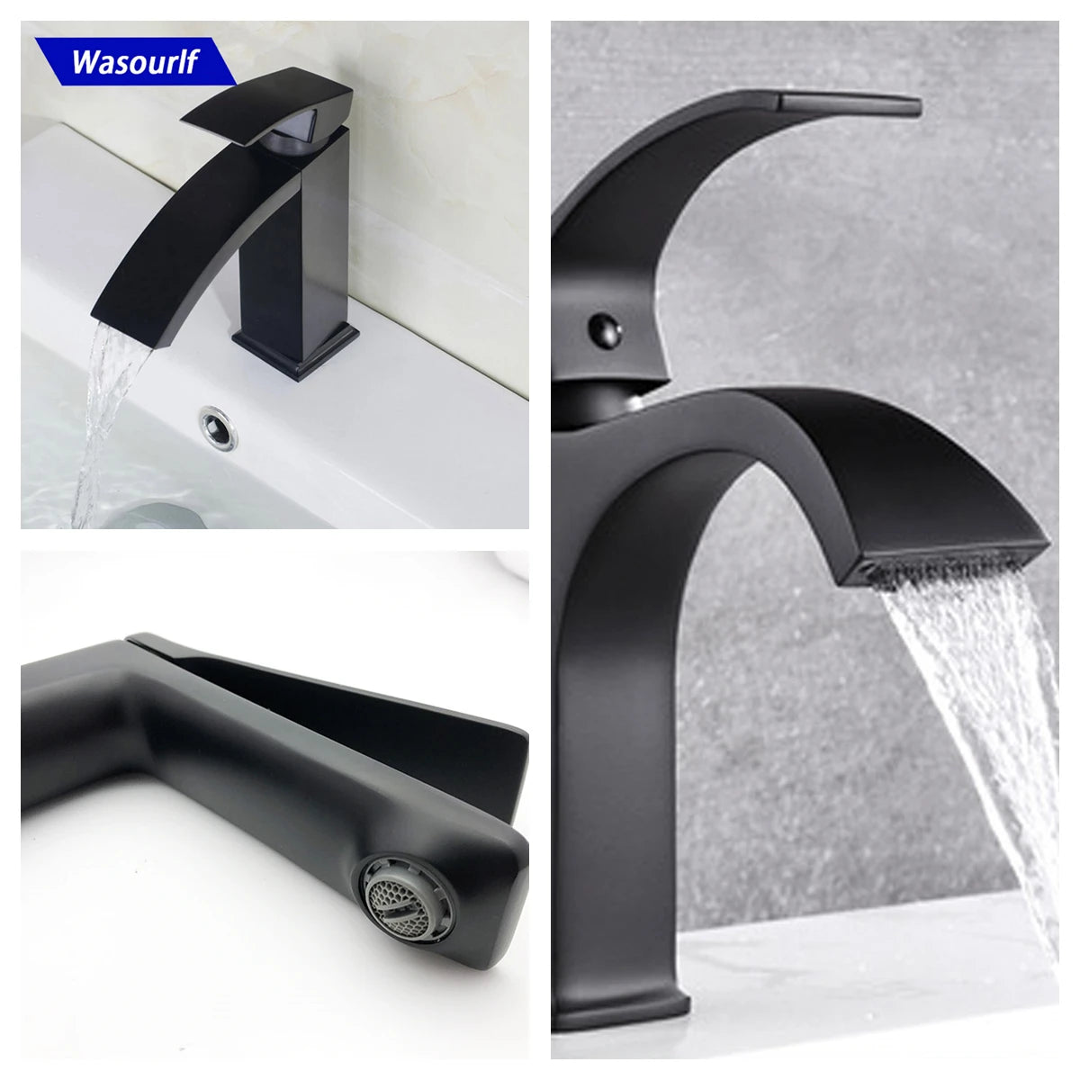 WASOURLF 2PCS Rectangle Square Oval Aerator Bubbler Male M24 Water Saving for Faucet Tap Spout Part Bathroom Kitchen Accessories