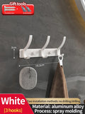 No Drill Door Behind Hook Storage Wall Hanging Clothes Hanger Coat Hook Punch-Free Hanger Bedroom Organizer Storage Kitchen Acce