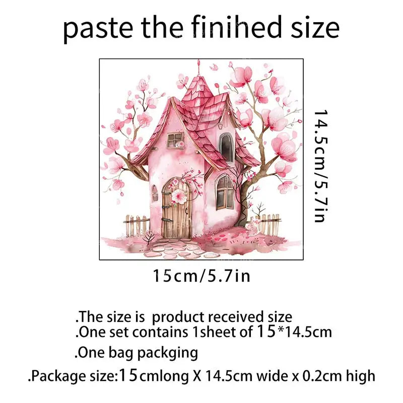 Plants Flowers House Switch Sticker Wall Stickers living Room Socket Light Switch Background Self-adhesive Decoration M1042