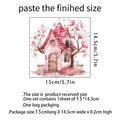 Plants Flowers House Switch Sticker Wall Stickers living Room Socket Light Switch Background Self-adhesive Decoration M1042