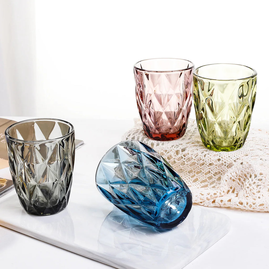 240 ml Water Glass for Juice Beer Tea Milk Wine Drinking Drinkware for Cold Drink Glasses Family and Friends Party