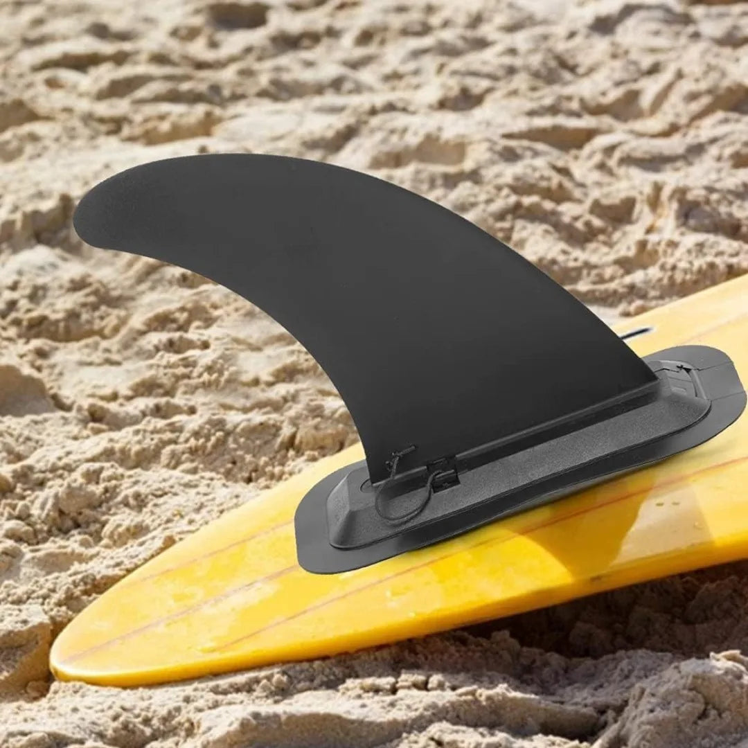 9 Inch Single Surf Fin with Mount Base, Detachable Stand Up Paddle Board Fin, Stable Tracking Replacement Fin for SUP Board
