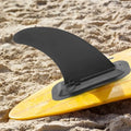9 Inch Single Surf Fin with Mount Base, Detachable Stand Up Paddle Board Fin, Stable Tracking Replacement Fin for SUP Board