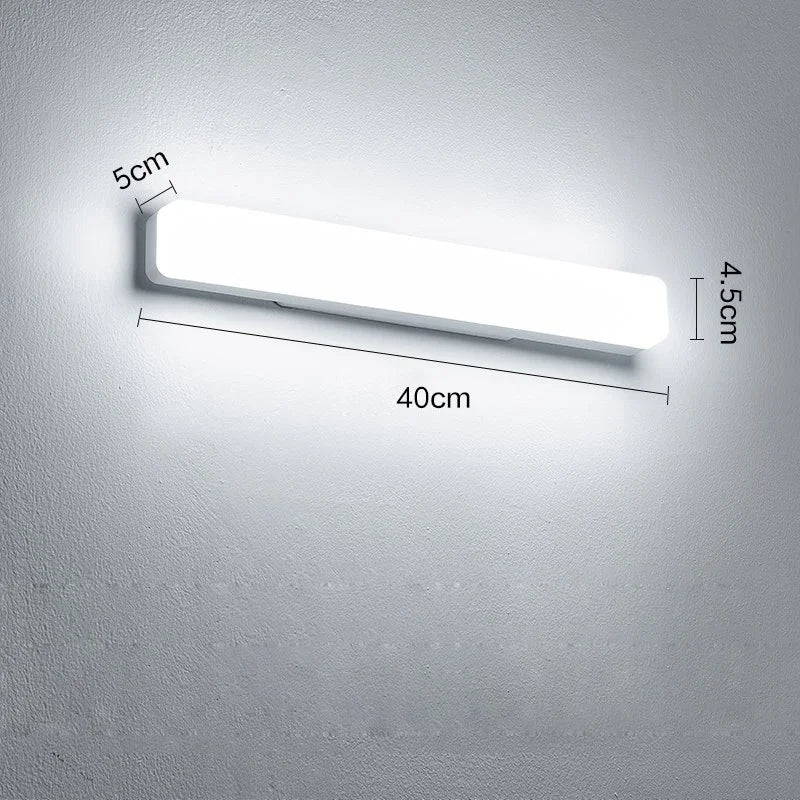 Modern LED Wall Light Bathroom 13W/18W Wall Lamp Bathroom Lights Toilet Mirror Line Lamp Bedroom Make Up light Warm/Cold White