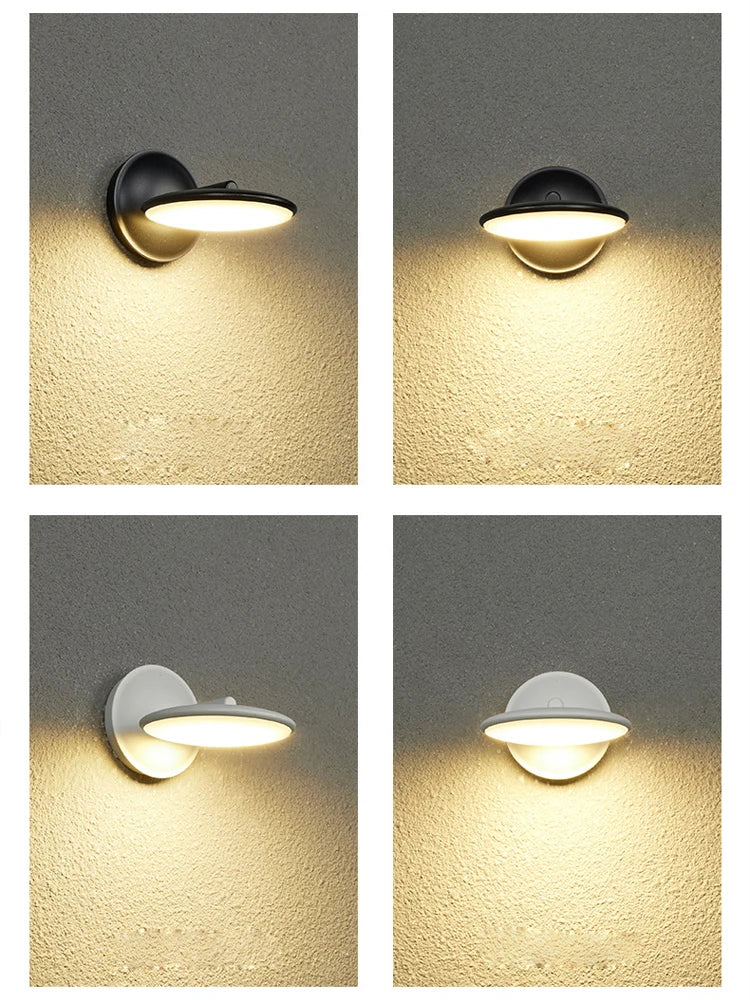 Modern Designer LED Waterproof Wall Light Minimalist Outdoor Balcony Porch Light IP65 Park Wall light Bedroom Bedside Light