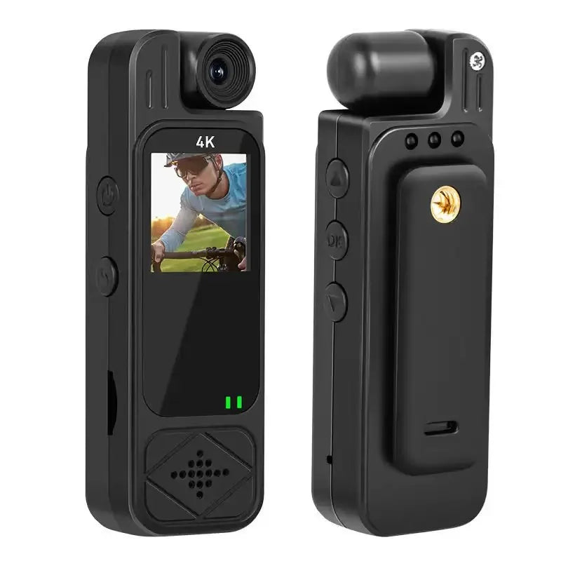 HD 4K Body Camera Mini Body Cam Audio and Video Recording 128GB Wearble Portable Camera Work Guard Travel Vlog