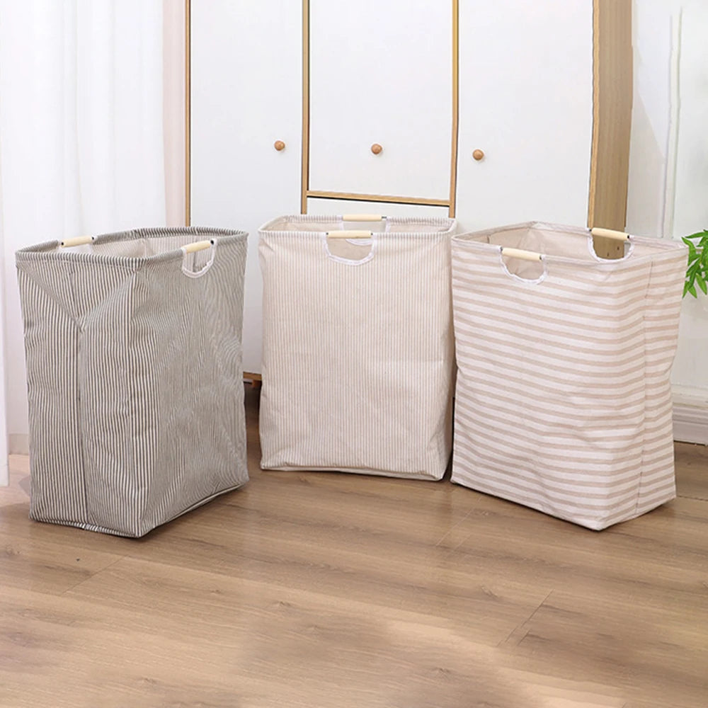 Large Capacity Laundry Storage Dirty Clothes Storage Basket with Handle Hamper Collapsible Laundry Basket Bathroom Accessories