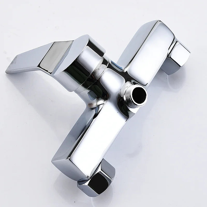 Brass Shower Faucet Mixer Valve Set with Shower Head and Hidden Switch for Bathroom Hot and Cold Water Tap  Bath