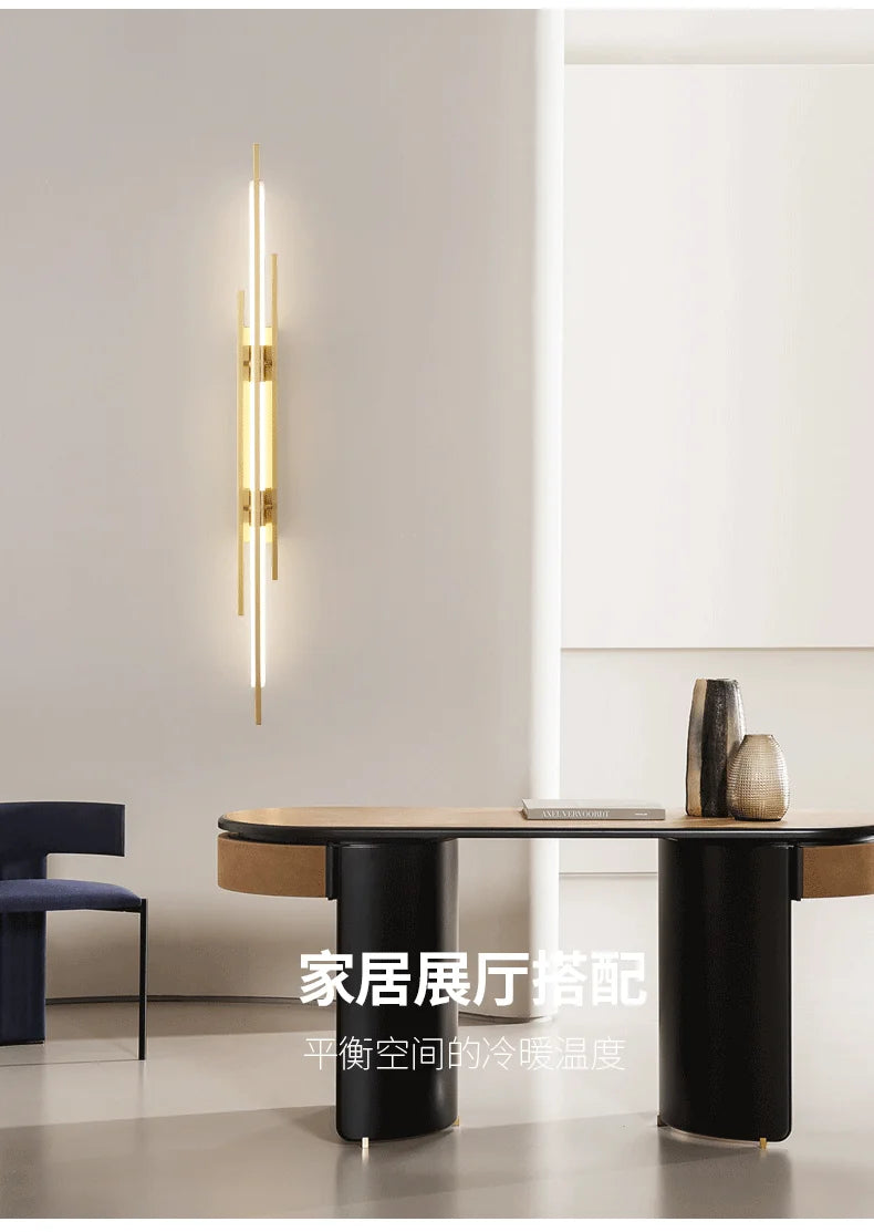 Light Luxury Wall Lamp Modern LED Gold Wall Light Indoor Lighting Wall Sconce Home Decor for Living Room Bedroom Bedside Stairs