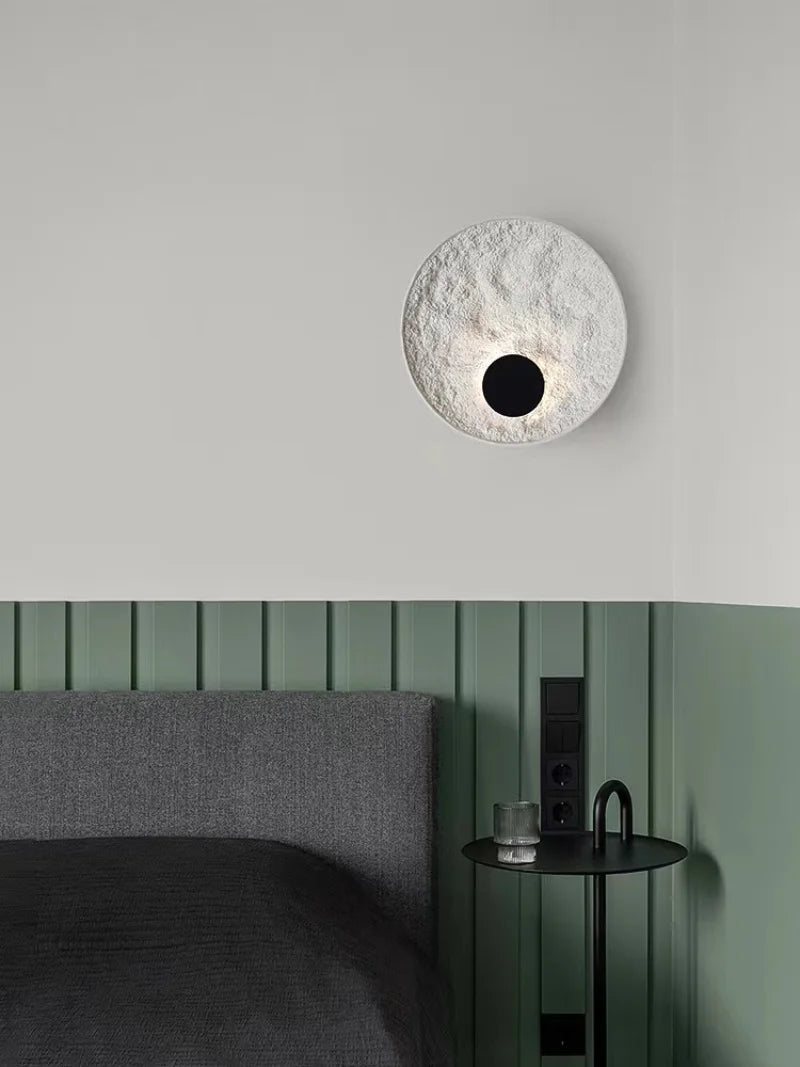 Nordic Modern Light Luxury Marble Wall Lamp Bedroom Background Led Lighting Decoration Creativity Mirror Aisle Sconce Indoor