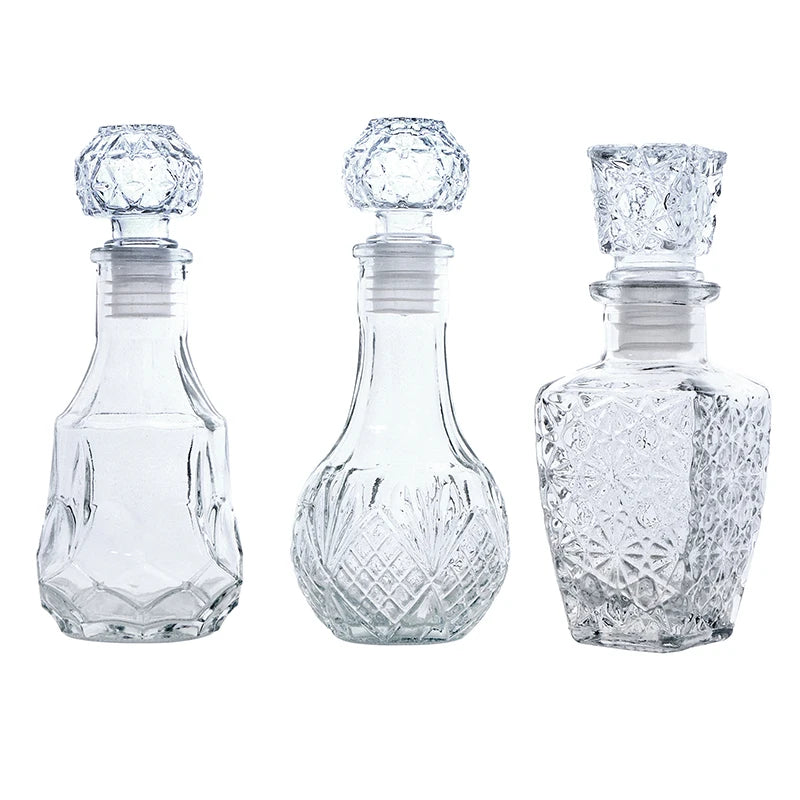 1Pc 100/150ml Transparent Glass Cup Whiskey Decanter Party Barware Whiskey Glass Bottle For Liquor  Bourbon Barware