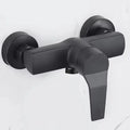Black Bathroom Shower Faucet Wall-Mounted Mixer Valve Household Single Handle Hot and Cold Water Tap Shower Accessories