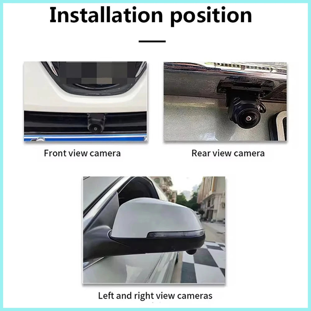 Car Camera 360 Degree Panoramic Imaging System 3D AHD 720P 1080P Four Way Camera HD Night Vision 2053/4007 1022 SN307 6048 WDR