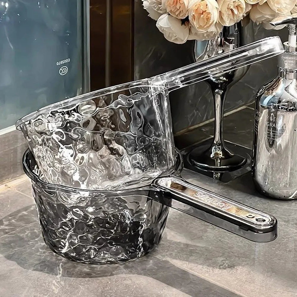 Durable Thickened Dipper Water Ladle PET Unbreakable Water Scoop Transparent Bathing Spoon Kitchen Gadgets