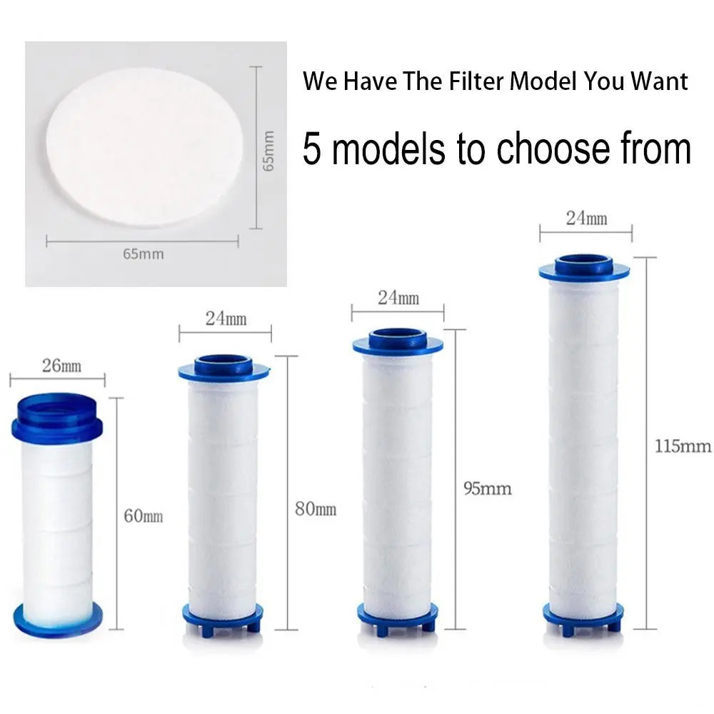 5Pcs Shower Head Replacement for Most Hand Held Bath Sprayer PP Cotton Filter Cartridge Water Purification Bathroom Accessory