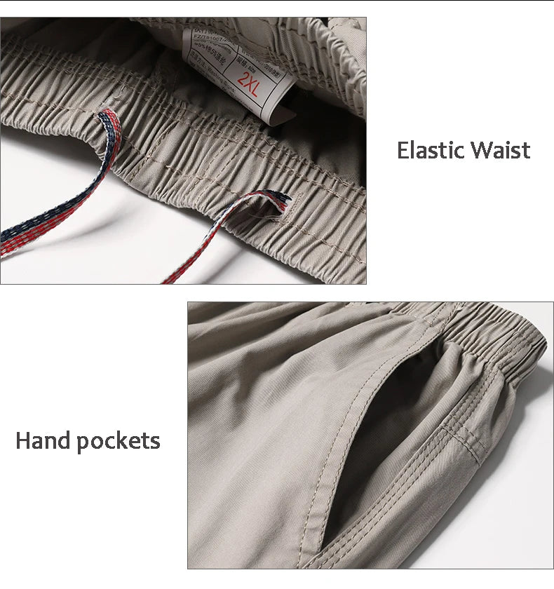 95%Cotton Men's Cargo Pants Summer Work Wear Spring New In Large Size Casual Climbing Joggers Sweatpants Hombre Autumn Trousers