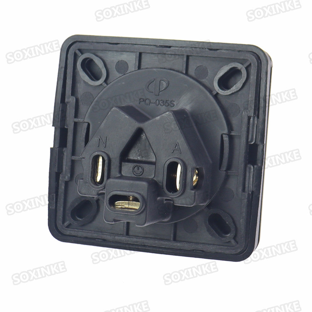 Australia New Zealand Waterproof Power concealed Socket Industrial Electrical Power Connector with Dustproof Cover 15A