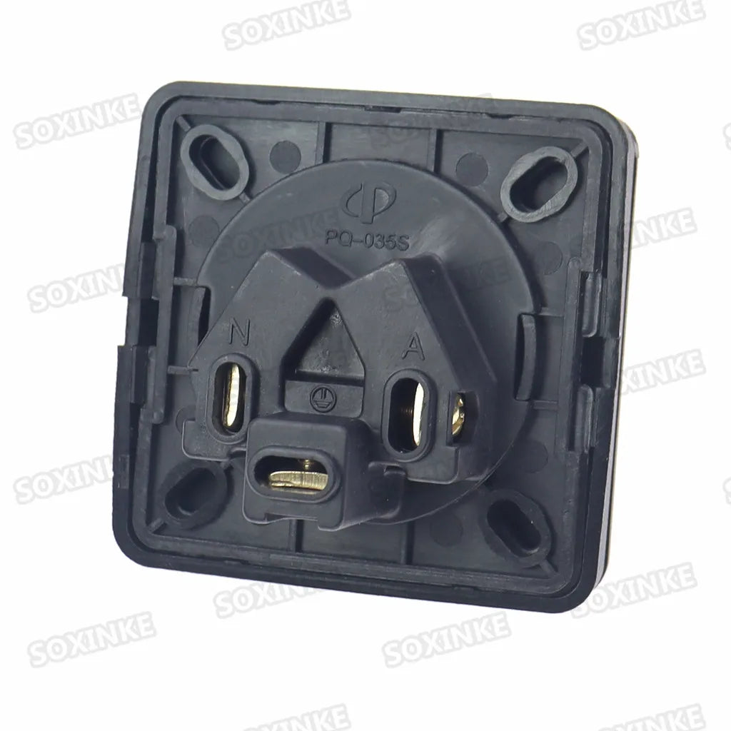 Australia New Zealand Waterproof Power concealed Socket Industrial Electrical Power Connector with Dustproof Cover 15A
