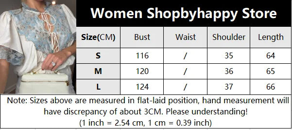 Floral Stamp Lace Patchwork Blouse Ruffle Neck Tie Front Puff Short Sleeve Loose Boho Shirt Women's Casual Vacation Top 2026 New