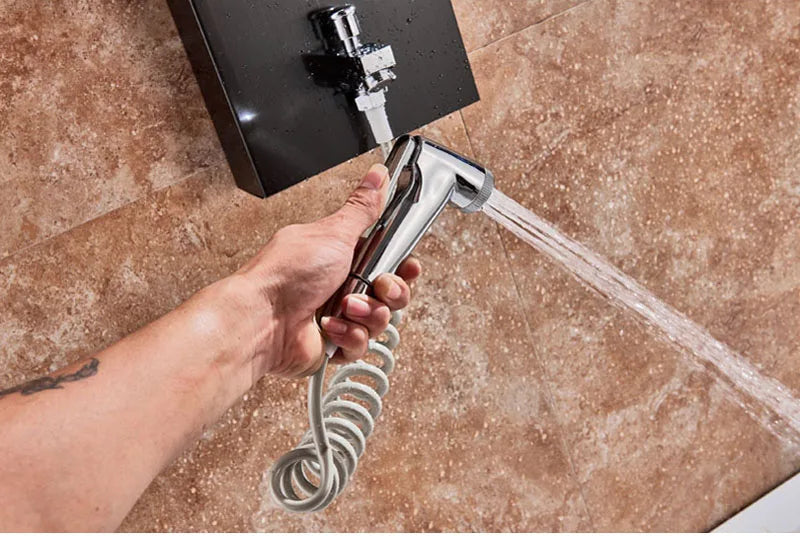 LED Light Bathroom Shower Panel Intelligent LCD Shower Column System with 6 Modes Rain Waterfall Massage Jet Bath Mixer Tap
