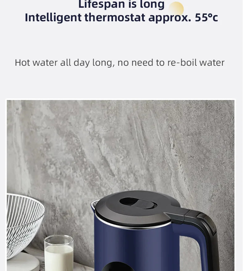 Electric Kettle Insulation Stainless Steel Automatic Power-off 3L Large-capacity Kettle