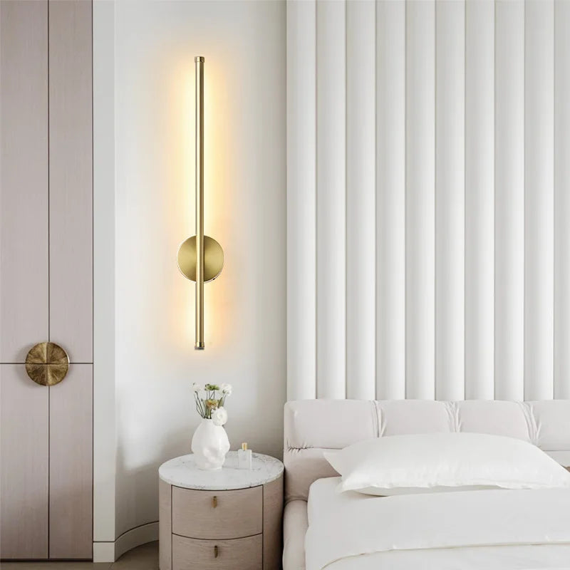 Indoor Touch Switch Dimmable LED Wall Lamps for TV Background Hardwired Long Press Dimming LED Wall Lights Wall Sconce Bedroom
