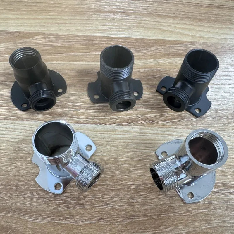 1/2" 3/4" Universal Bathroom Faucet Fixed Base Wall Mounted Tap Installation Adapter Shower Inlet Outlet Mix Water Valve Parts