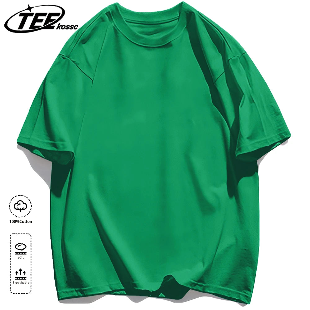 Korean Style Short Sleeve Y2K Solid T-Shirt Women Summer Trendy T Shirts Loose Multicolor Clothes Cotton All-Match Sportswear