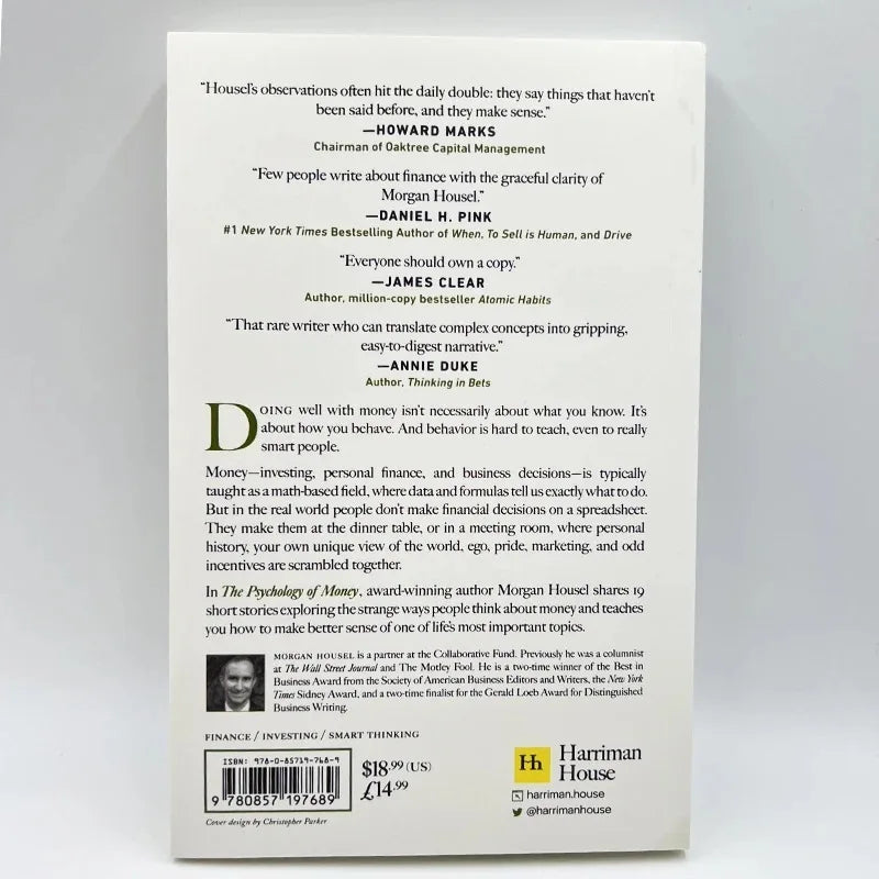 The Psychology of Money— Timeless Lessons on Wealth, Greed, Happiness Finance Books for Adult